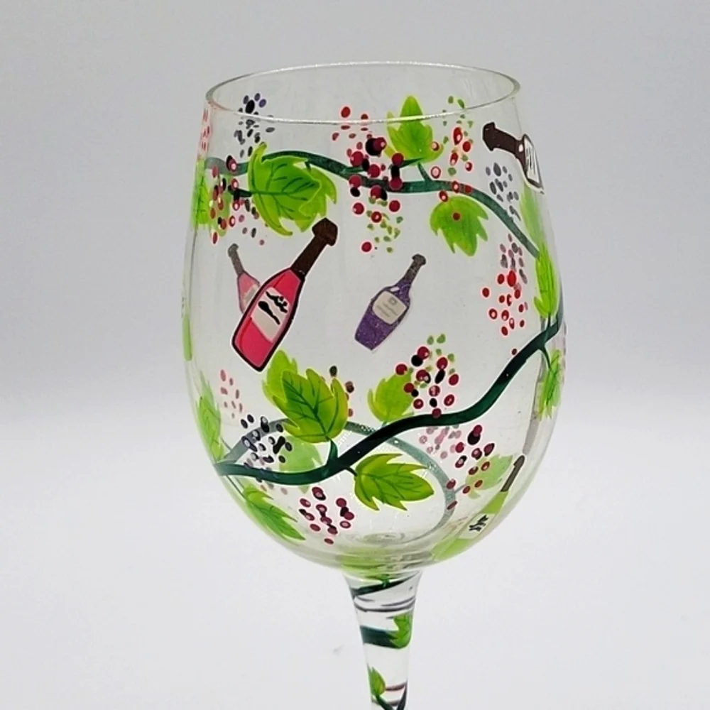 LOLITA Hand Painted Wine Glass 